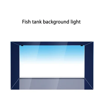 PVC Осветление, за Фон на Лампа Декор на Аквариум RGB LED Аквариума на Палитра Акрилни Материал Морски или Растителен Лампа