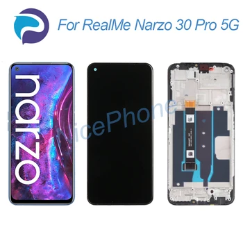 RealMe Narzo 30 Pro 5G LCD екран + сензорен Дисплей, Дигитайзер, 2400*1080 RMX2117 RealMe Narzo 30 Pro 5G LCD дисплей