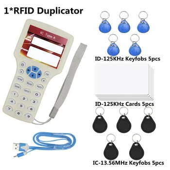 RFID Четец Писател USB Карта Восъчни 10 Честота 125 khz 13,56 Mhz Декодер NFC Копирна Машина Програмист Смарт-Карти, които се записват Ключови Карти 0