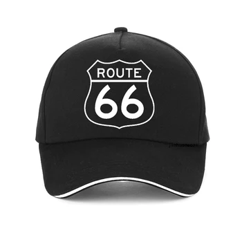 Route 66 Mother Road Бейзболна Шапка мъжки Дамски Модни Шапка С Надпис За Мъже 100% Памук, регулируема бейзболни шапки в стил хип-Хоп С Кости