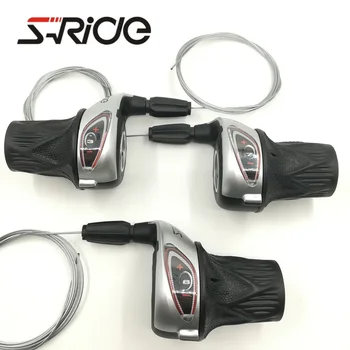 S-RIDE Велосипеден Ключ за Превключване на предавките RevoShift 3 *7/8 Степени 21/24 Степени на МТВ Планинско Колоездене Сгъваем Ключ за Превключване на предавките Съвместим RS35/RS41 0