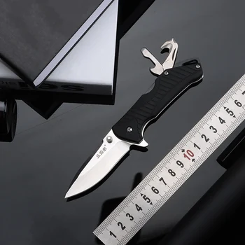 SANRENMU 7089 Многофункционален Сгъваем Нож Инструмент За Оцеляване На Открито на Тактически Самозащита Ловни Съоръжения За Къмпинг Преносим EDC