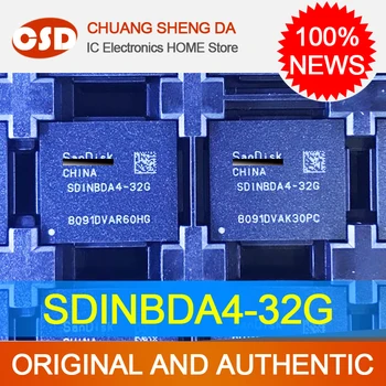SDINBDA4-32G Чип флаш-памет EMMC 153ball Празни Данни BGA sdinbda4 32g 100% чисто Нов Оригинален Безплатна Доставка за Потребителска Електроника