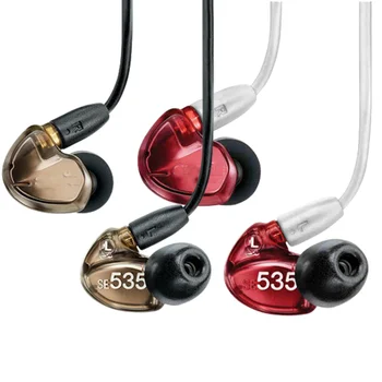 Shure Se535 IEM ушите Слушалки с Кабел, Спортни Висококачествени Стерео намаляване на шума, 3,5 мм Професионален Hi-Fi Слушалки