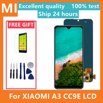 Super AMOLED Дисплей За Xiaomi Mi CC9E LCD Сензорен дисплей Дигитайзер В Събирането на Рамка За Xiaomi Mi A3 MiA3 Lcd