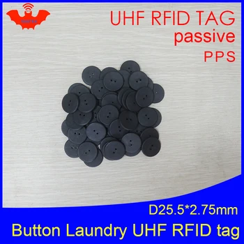 UHF RFID етикет пералня PPS бутон Моющаяся термостойкая 915 м 868 м 860-960 М Alien Higgs3 ЕПК Gen2 6C смарт карта пасивни RFID етикети