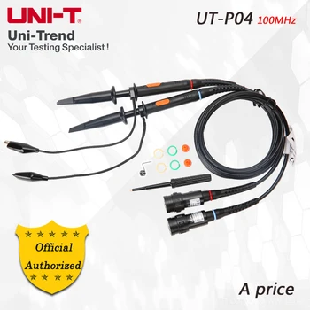UNIT UT-P04 100 Mhz пасивен сонда; 100 Mhz осциллографический сонда; за UTD2072CEX, UTD2102CEX, UTD2102CM, UPO2102CS, UPO2104CS и др