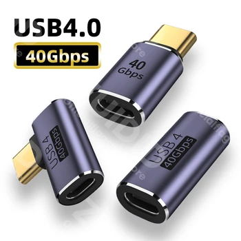 USB4.0 40 Gbit/с OTG Адаптер Thunderbolt3 8 До @ 60 Hz 100 W 5А USB C, за бързо зареждане Тип с Конвертор USB C Адаптер За Пренос на Данни на Macbook 0