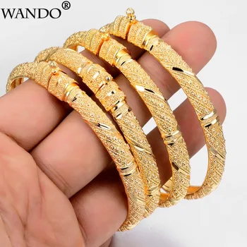 Wando Мода Може да се отвори 24 До Златото Цвят Гривни за Жени/Момичета Специални Дубай Сватбена Гривна на Булката Рамадан Близкия Изток Бижута 0