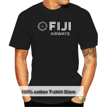 Авиационна Черна Тениска Авиокомпания Fiji Airways Airline Размер S, 2Xl