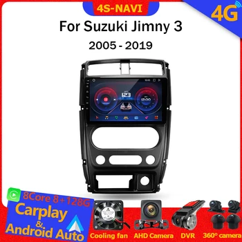 Авто Android Авто Радио Мултимедиен Плеър За Suzuki Jimny 3 2005-2019 GPS Навигационен Главното устройство HU Carplay Авторадио WiFi 4G