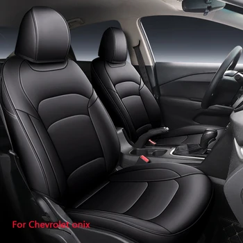 Авто Специален Калъф За столче за кола, висококачествен защитен ръкав, черна кожена възглавница на седалката За Chevrolet onix cavalier 2016 2017 2018 2019