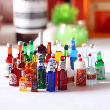 Аксесоари за Детски Дом бутилка за напитки, Мини-клуб сода миниатюрна стрелба подпори САМ аксесоари