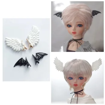 Аксесоари за кукли BJD са подходящи за кукли 1/3 1/4 1/6 размер с заколкой за коса ангел дяволът крила прическа