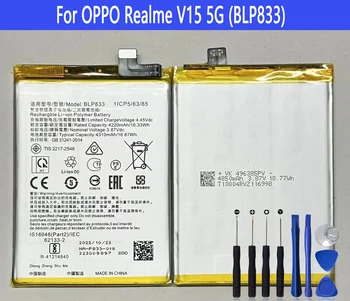 Батерия BLP833 За OPPO Realme V15 5G Ремонт на Част от Оригиналната Капацитет на Батерии За Мобилни Телефони Bateria