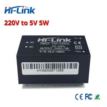Безплатна доставка на 4 бр./лот Преобразувател на променлив ток в постоянен Модул за хранене Hi-Link 5m05 5 W 5 В 1A