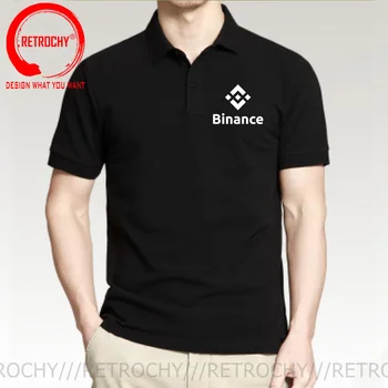 Биткойн Binance Лого, Поло блузи Мъжете Binance Exchange Монета BNB Риза с къси ръкави на Мъжки Персонал Ежедневни Бизнес Binance Крипто Монета Риза