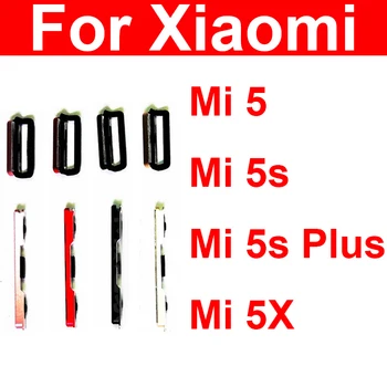 Бутон за Включване Изключване Страничен Бутон за Регулиране на силата на Звука За Xiaomi Mi 5 5s 5X 5S Plus Mi A1 Страничен Бутон за Увеличаване и Намаляване на Звука Резервни Части