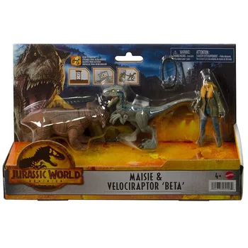 В наличност Модел Matter Jurassic World MAISIE & Lystrosaurus Velociraptor Mongoliensis Бета Модел Костюм за Момче, Играчка, Подарък За Рожден Ден