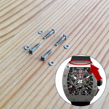 винт каишка за часовник с 4 шипа за оригинални автоматични часовник Richard Mille Diver RM011 0