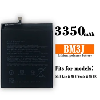 Въведете Mi Оригиналната работа на смени Батерията на Телефона BM3J За Xiaomi 8 Lite MI8 Lite Автентичната Акумулаторна Батерия 3350 ма 0