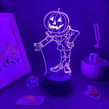 Декор за Хелоуин 3D Тиква LED Лавовый Лампа Неонова лека нощ Стръмни Колоритен Подарък За Приятелите Украса на Масата в Спалнята Хелоуин