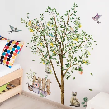 Декор на Дърво Стикери за Стена за Детски Стаи Тапети за Декорация на Стените Спални