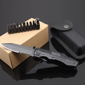 Директна Доставка На Тактически Сгъваем Нож Мультитул Клещи, Отвертка Малко За Източване На Кабели Преносим Открит Самоотбрана Оцеляване Ръчни Инструменти