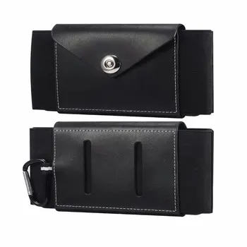 Еластичната Поясная чанта със скоба За телефон от естествена кожа, Мъжки чанти За Xiaomi Mi 11 Lite 11T 10T, Redmi Note 10 9 8 Pro 9A 9T 10В, една Чанта-кобур