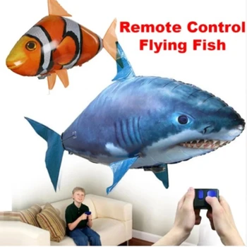 Електрически Дистанционно Управление На Летяща Акула Въздушна Надуваема Летяща Риба Сватбени Играчки Детски Играчки Манипулация С Акули