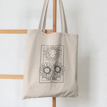 Жените Купувач на Небето Слънцето Закупуване на Платното за Купувач Чанта момиче чанта, голяма пазарска чанта на Рамото Женствена Чанта