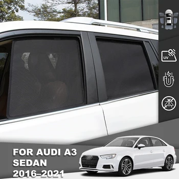 За Audi A3 8V Седан 2013-2020 Авто Козирка Странично Прозореца на Детска Седалка на Задната Предното Предното Стъкло на Окото Рамка Завеса Козирка