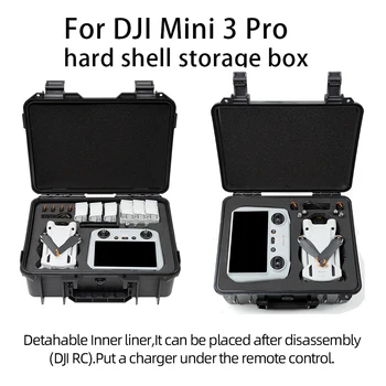 за DJI Mini Pro 3 скоростна Черна Преносим Водоустойчив Твърда Кутия за Съхранение на DJI Mini Pro 3 Калъф за дрона 0