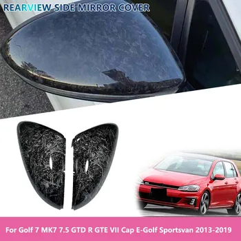 За Golf 7 MK7 7,5 GTD R GTE E-Golf Sportsvan 2013 ~ 2019 Авто Изкован от въглеродни влакна Модел Странично Крило на Капака на Огледалото за Обратно виждане на Капака