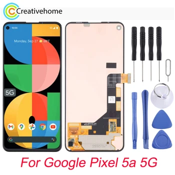 За Google Pixel 5a 5G Оригинални LCD дисплей и цифров преобразувател Super AMOLED Материал Пълна Подмяна монтаж