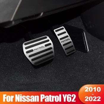 За Nissan Patrol Y62 2010- 2018 2019 2020 2021 2022 Автомобилна Вземе Подножието На Педала На Горивния Педала На Газта, Спирачните Педали Делото Нескользящая Тампон Аксесоари