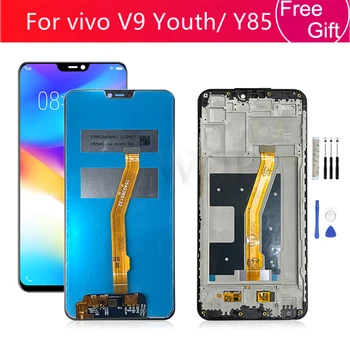 За Vivo Y85 LCD Сензорен дисплей Дигитайзер В Събирането на Рамка За Vivo V9 Младежки Екран 1727 Резервни Части За Ремонт на 6,3 
