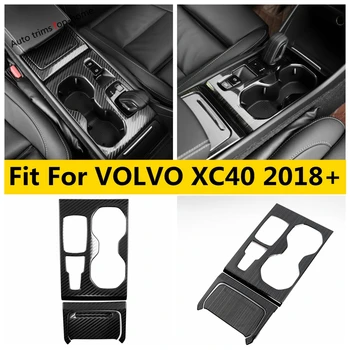 За Volvo XC40 2017-2022 Централна Скоростната Кутия на Притежателя Чаша Вода Панел Рамка Капак Тапицерия на Колата Аксесоари За Интериора От неръждаема Стомана