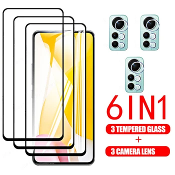 За Xiaomi 12 Lite Стъклена Защитно фолио за екран от закалено стъкло Фолио за обектива на камерата, Въведете Mi 12 Lite Light 12lite 2203129G 6,55 