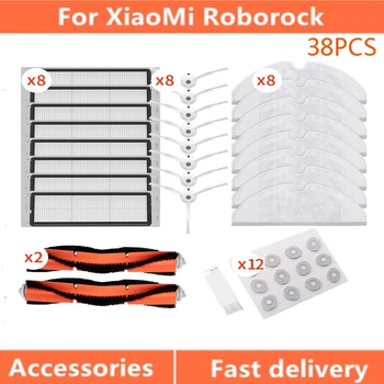 За Xiaomi Mi Jia Mi 1s Roborock S50 S55 Робот Прахосмукачка Основна Четка Валяк Hepa Филтър Филтър Парцал Резервоар За Вода Резервни Части