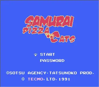 Игри касета Samurai Pizza Cats за конзоли NES/ ФК