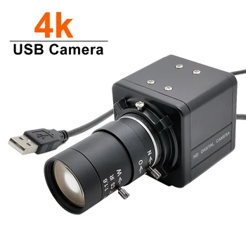 Индустриална 8MP 4K 3840x2160 USB Уеб камера IMX415 CMOS с променливо фокусно разстояние USB2.0 Помещение UVC OTG За Skype Видео разговор