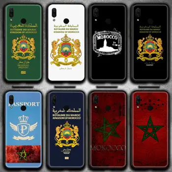 Калъф За мобилен телефон с паспорт и Флага на Мароко Huawei Y6P Y8S Y8P Y5II Y5 Y6 2019 P Smart Pro Prime