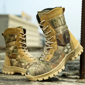 Камуфляжные Армейските Обувки, Мъжки Военни Обувки, Маратонки за Печатите, Нескользящие Тактически Обувки за Пустинята, Високи Ботильоны, botas militares hombre
