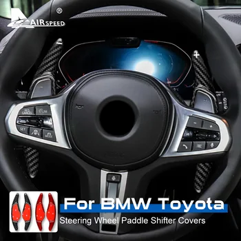 Карбоновое Влакна на Кормилното Колело Гребло за Превключване за Toyota Supra BMW G30 X5 G05 G20 X3 G01 G32 G02 G07 G11 G12 G15 Аксесоари 0