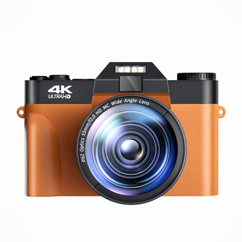 Класически Стари Цифров Фотоапарат За Снимки WIFI 4K Компактен Потоковая Камера YouTube UHD Открит Видео Vlog