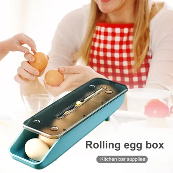 Контейнер За Съхранение На Яйца Домакински Цветни Штабелируемый Кутия За Съхранение На Пресни Яйца Хладилник Тави За Яйца Безопасна Разтегателна Кутия За Яйца За Кухни
