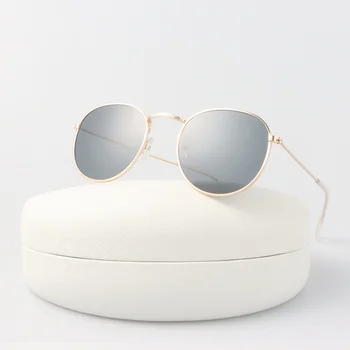 Кръгли Vintage Слънчеви Очила Дамски Маркови Дизайнерски Слънчеви Очила На Открито Дамски Модни Огледално Многоцветни Пътни Oculos De Sol