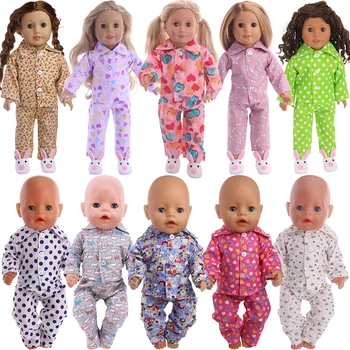 Кукла Ръчно изработени, Пижами, Дрехи За американската 18-Инчовата Момичета 43 см, Новородено бебе Кукла, Аксесоари, Играчки Поколение Nenuco