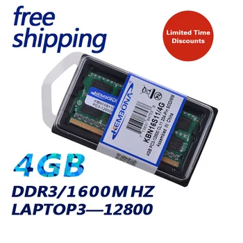ЛАПТОП KEMBONA 4 GB DDR3 1600 Mhz 4G 204-Пинов Нов Фланец sodimm памет Памет Ram Memoria За Лаптоп експлоатационен живот на вашия Лаптоп 0